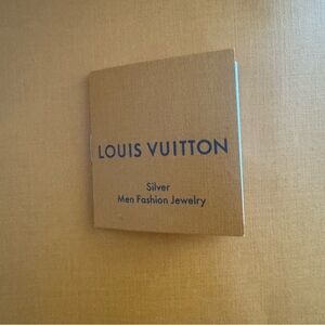 Authentic Louis Vuitton Men’s Fashion Jewelry Silver Care Booklet